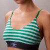 Bralette elastică din microfibră Unlined cu Monogram grafică, fără căptușeală Bralette elastică din microfibră Unlined cu Monogram grafică, fără căptușeală