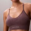 Bralette fără cusături din microfibră cu nervuri, ușor căptușită Bralette fără cusături din microfibră cu nervuri, ușor căptușită