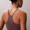 Bralette fără cusături din microfibră cu nervuri, ușor căptușită Bralette fără cusături din microfibră cu nervuri, ușor căptușită