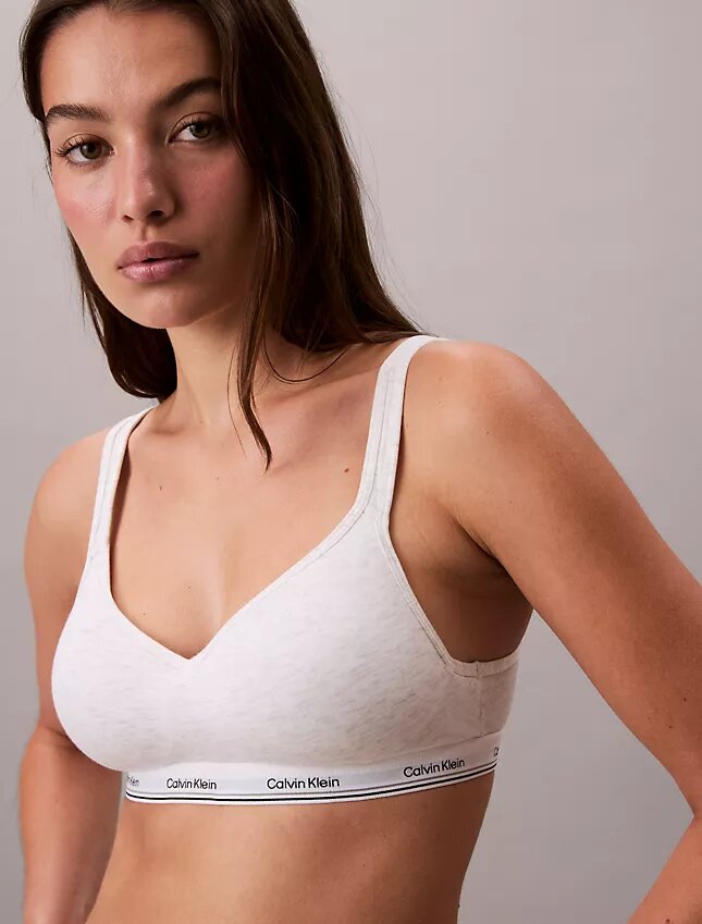 Bralette fără sârmă, căptușită, din bumbac și Modal Bralette fără sârmă, căptușită, din bumbac și Modal