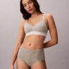 Bralette fără sârmă, ușor căptușită, cu logo din arhivă