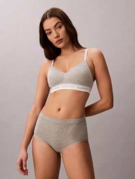 Bralette fără sârmă, ușor căptușită, cu logo din arhivă