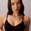 Bralette fără sârmă, ușor căptușită, cu logo din arhivă