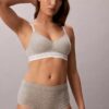 Bralette fără sârmă, ușor căptușită, cu logo din arhivă
