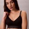 Bralette Icon din bumbac și Modal metalizat, ușor căptușită