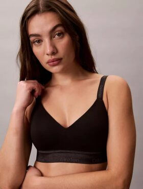 Bralette Icon din bumbac și Modal metalizat, ușor căptușită