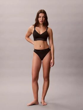 Bralette Icon din bumbac și Modal metalizat, ușor căptușită