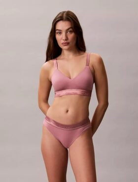 Bralette Icon din bumbac și Modal metalizat, ușor căptușită