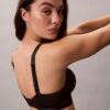 Bralette Icon din bumbac și Modal metalizat, ușor căptușită