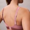 Bralette Icon din bumbac și Modal metalizat, ușor căptușită