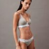 Bralette Icon din bumbac Modal, ușor căptușită, cu închidere frontală în formă de triunghi