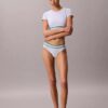 Bralette tip tricou cu dungi din bumbac Modal, ușor căptușită