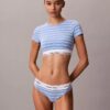 Bralette tip tricou din bumbac și Modal, ușor căptușită