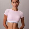Bralette tip tricou din bumbac și Modal, ușor căptușită
