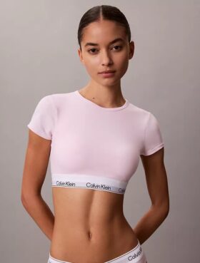 Bralette tip tricou din bumbac și Modal, ușor căptușită Bralette tip tricou din bumbac și Modal, ușor căptușită