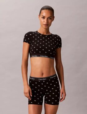 Bralette tip tricou din bumbac și Modal, ușor căptușită Bralette tip tricou din bumbac și Modal, ușor căptușită