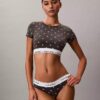 Bralette tip tricou din bumbac și Modal, ușor căptușită