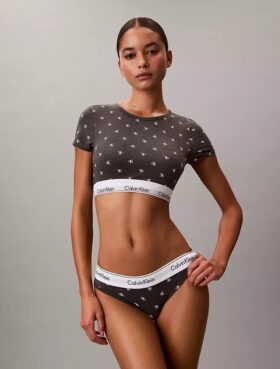 Bralette tip tricou din bumbac și Modal, ușor căptușită