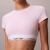 Bralette tip tricou din bumbac și Modal, ușor căptușită
