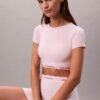 Bralette tip tricou din bumbac și Modal, ușor căptușită