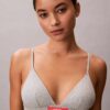 Bralette triunghiulară clasică Heritage din Cotton Stretch, ușor căptușită