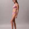 Bralette triunghiulară din bumbac și Modal, cu logo metalic, ușor căptușită