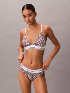Bralette triunghiular Icon din bumbac și Modal, cu căptușeală ușoară