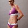 Bralette triunghiulară ușor căptușită din bumbac Modal Icon
