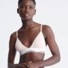Bralette triunghiulară ușor căptușită din bumbac Modal Icon
