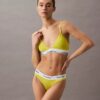 Bralette triunghiulară ușor căptușită din bumbac Modal Icon