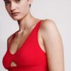 Bralette triunghiulară ușor căptușită din bumbac Modal Icon