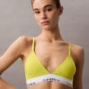 Bralette triunghiulară ușor căptușită din bumbac Modal Icon