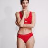 Bralette triunghiulară ușor căptușită din bumbac Modal Icon