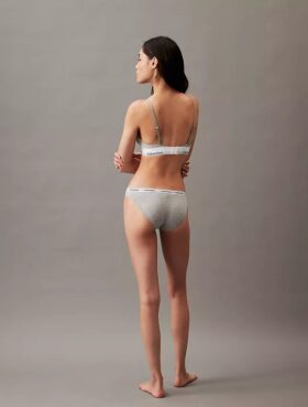 Bralette triunghiulară ușor căptușită din bumbac Modal Icon