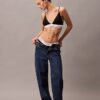 Bralette triunghiulară ușor căptușită din bumbac Modal Icon