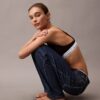 Bralette triunghiulară ușor căptușită din bumbac Modal Icon