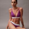 Bralette triunghiulară ușor căptușită din bumbac Modal Icon
