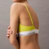 Bralette triunghiulară ușor căptușită din bumbac Modal Icon