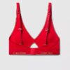 Bralette triunghiulară ușor căptușită din bumbac Modal Icon