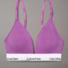 Bralette triunghiulară ușor căptușită din bumbac Modal Icon