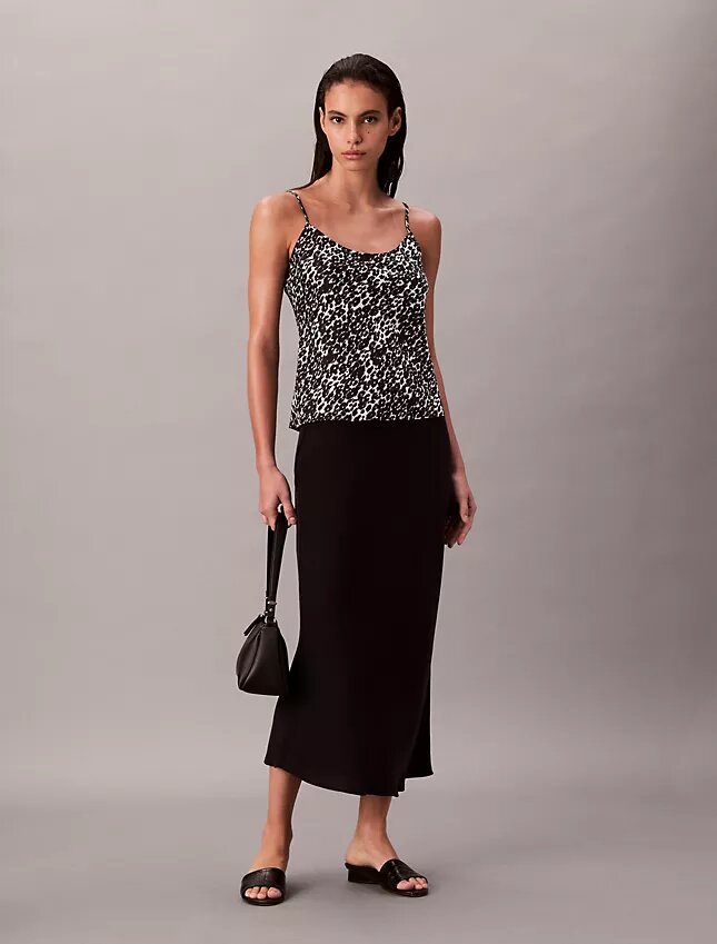 Cami din satin imprimat Cami din satin imprimat