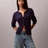 Cardigan cu tricotaj în formă de cablu Cardigan cu tricotaj în formă de cablu
