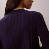 Cardigan cu tricotaj în formă de cablu Cardigan cu tricotaj în formă de cablu
