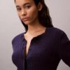 Cardigan cu tricotaj în formă de cablu Cardigan cu tricotaj în formă de cablu