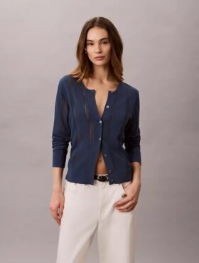 Cardigan din amestec de in