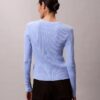 Cardigan din bumbac cu nervuri variate Cardigan din bumbac cu nervuri variate