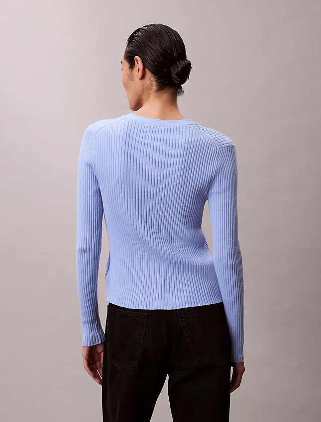 Cardigan din bumbac cu nervuri variate Cardigan din bumbac cu nervuri variate