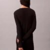Cardigan din bumbac neted cu nervuri Cardigan din bumbac neted cu nervuri