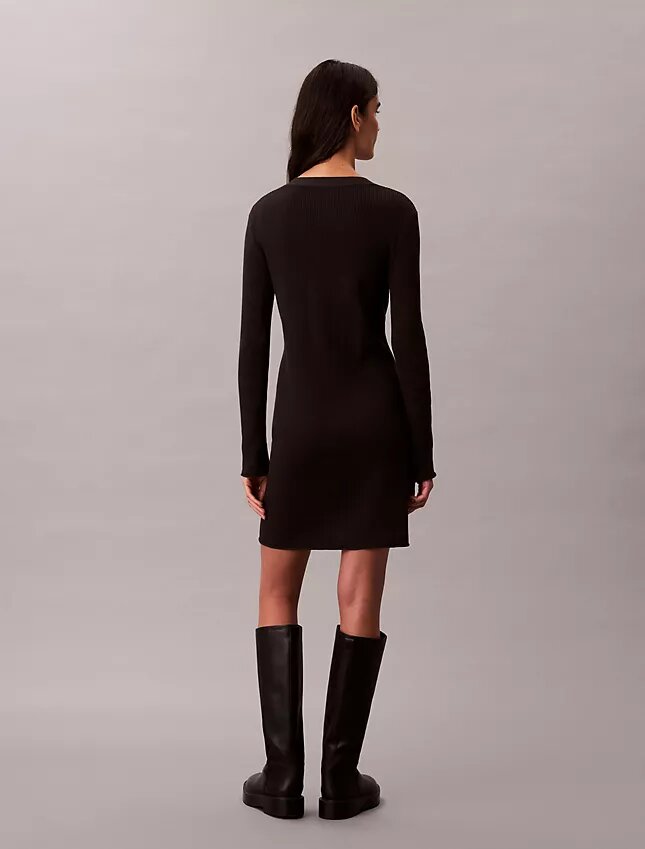 Cardigan din bumbac neted cu nervuri Cardigan din bumbac neted cu nervuri
