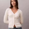Cardigan țesut cu model împletit Monologo